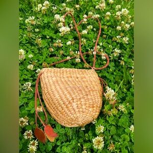 Handwoven Water Hyacinth purse crossbody bag summer vibe